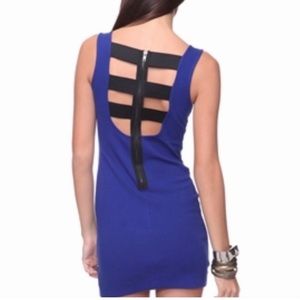 Blue Caged Forever 21 Dress Size M